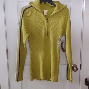 NWT Ruff Hewn 3/4 zip sweater